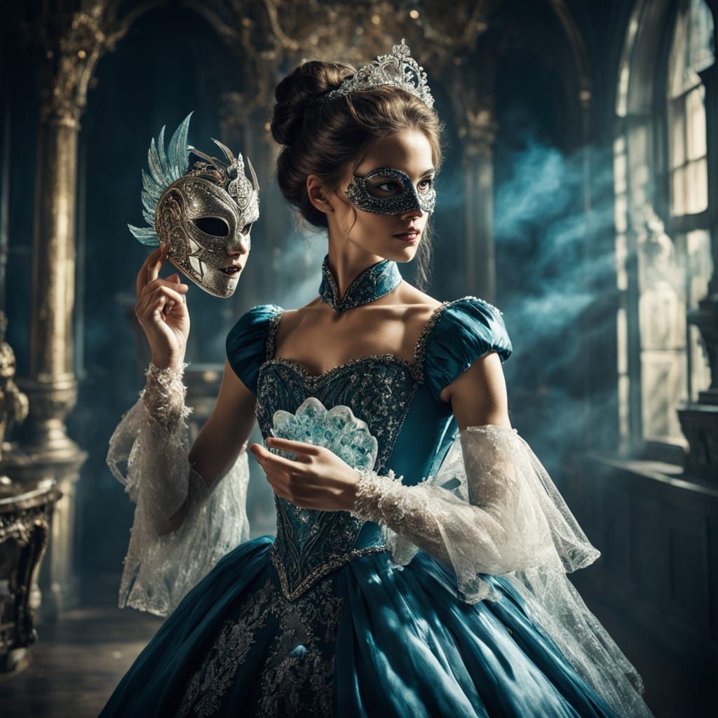 Ethereal Princess in Victorian Splendor