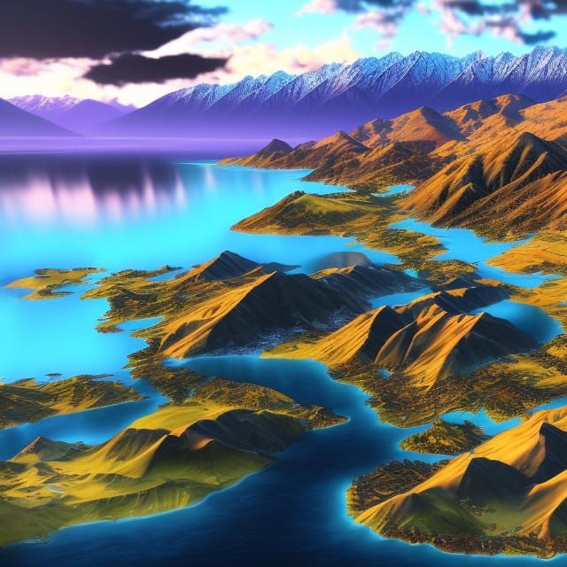 Wanaka, New Zealand: Detailed Matte Painting in 8K