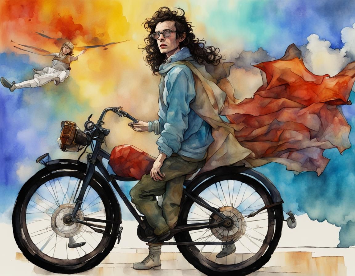 Deleuze and Guattari Comic Art in Bio-Punk Style