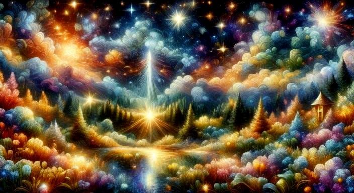 Crystal Geode Garden with Embedded Beads in 3D