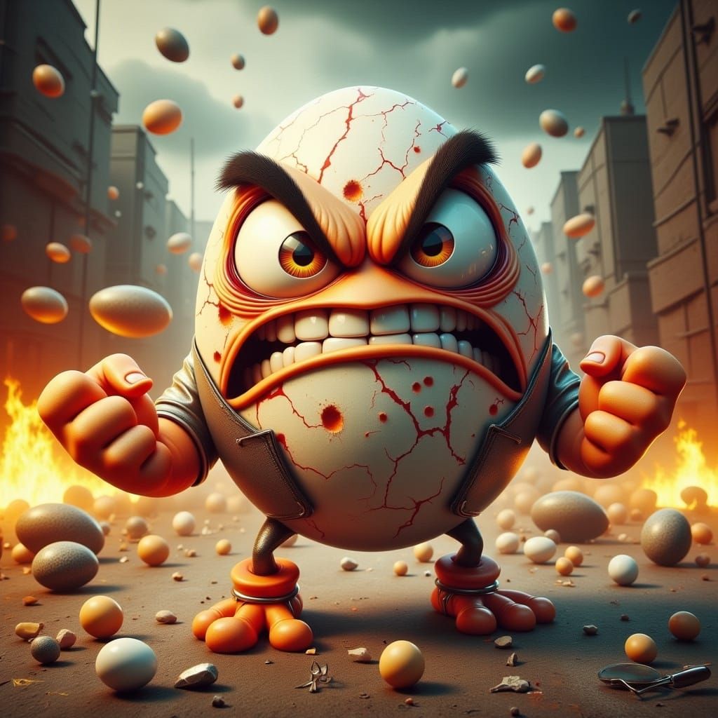 Crazy Frog Egg Car Chase