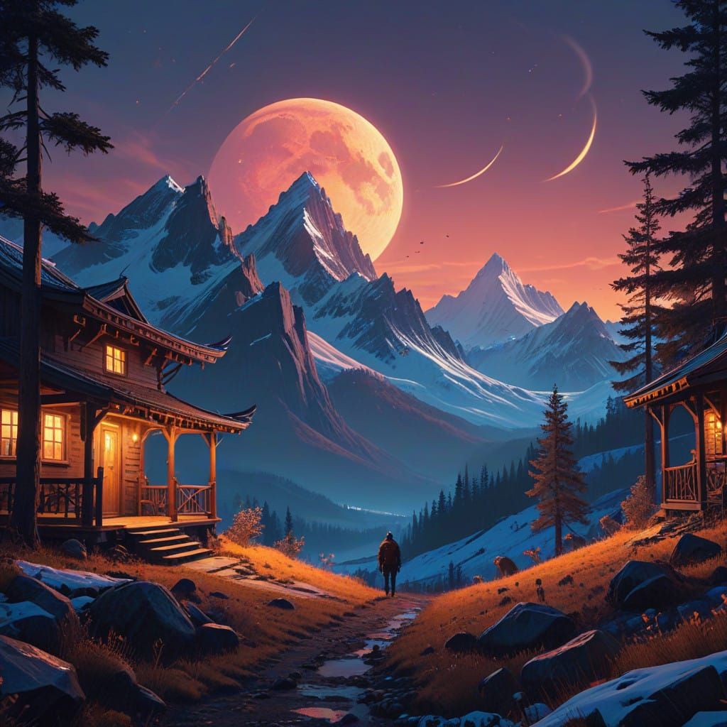 Dazzling Ethereal Landscape in Vibrant Morning Light