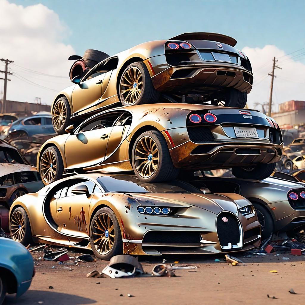 Rusted Gold Bugatti Chiron