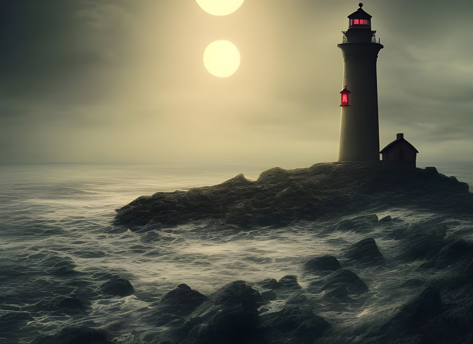 Ocean under the twin moons