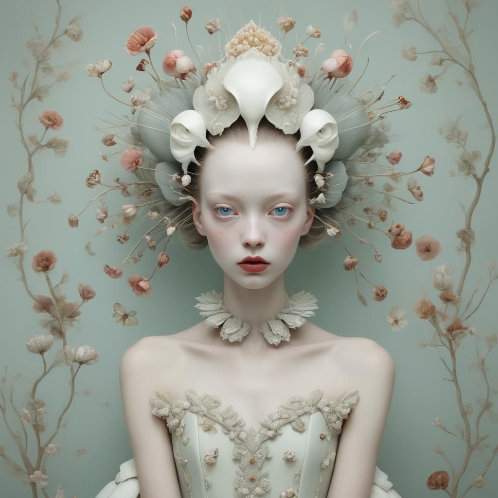 Surreal Fairytale Face in Dreamlike Fashion