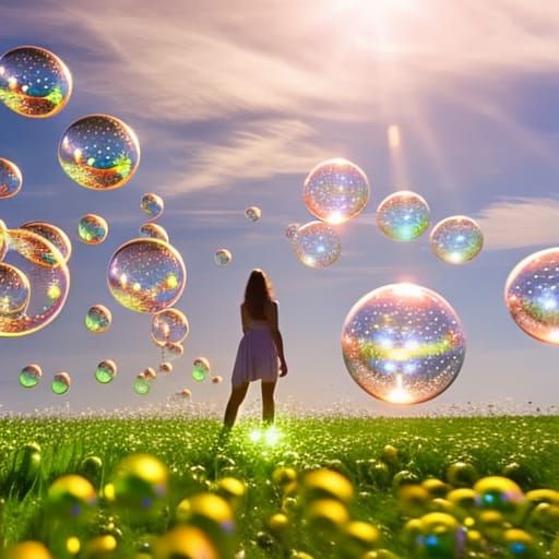 Dreamy Field: A Hyper-Realistic 4D Rendering of Beauty