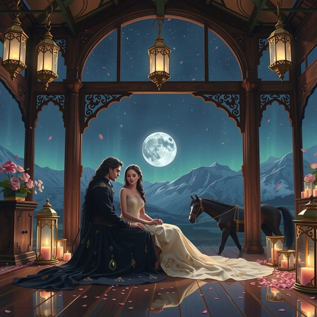 Northern Lights Serenade in a Glass Cabin