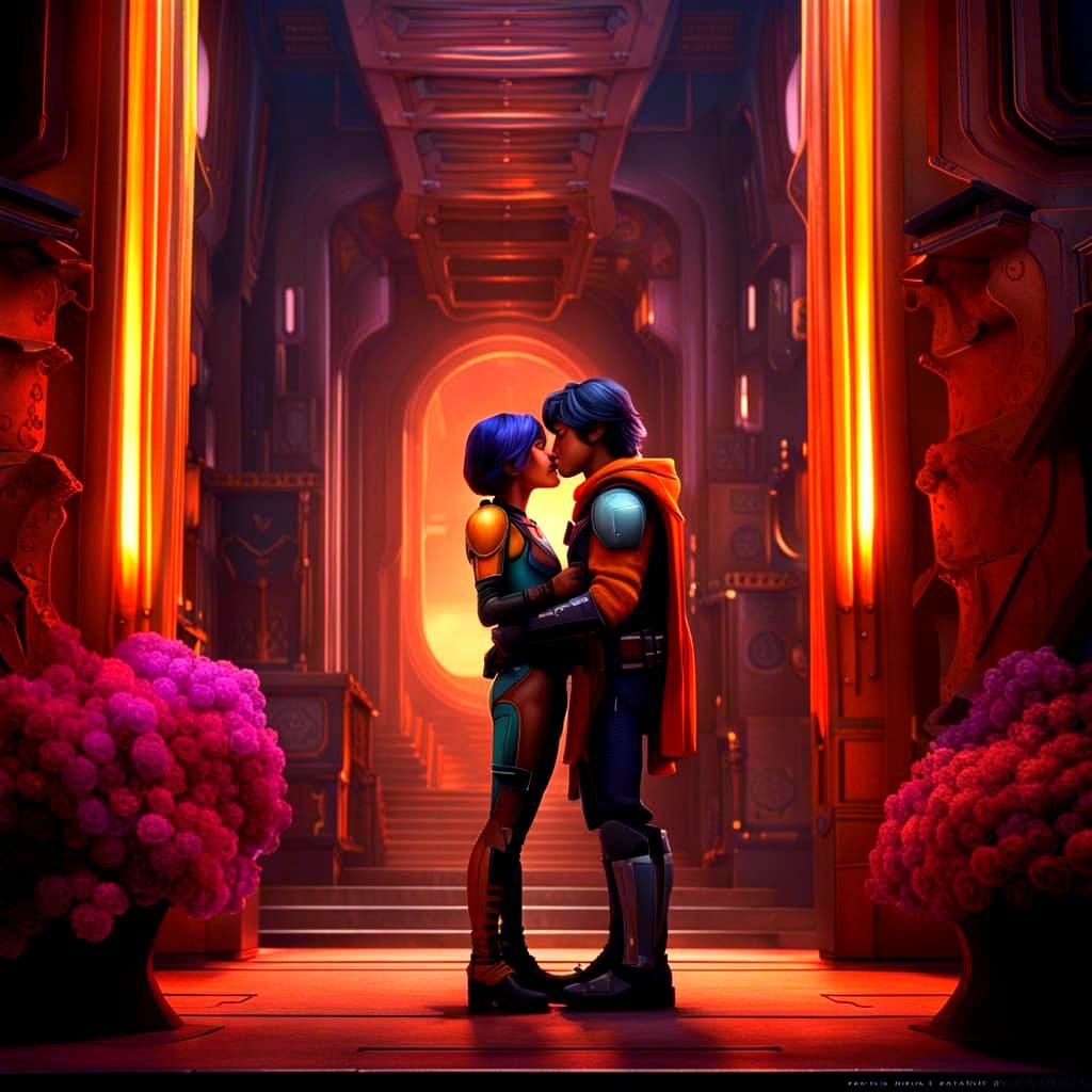 Epic Kiss: A Cinematic Digital Painting