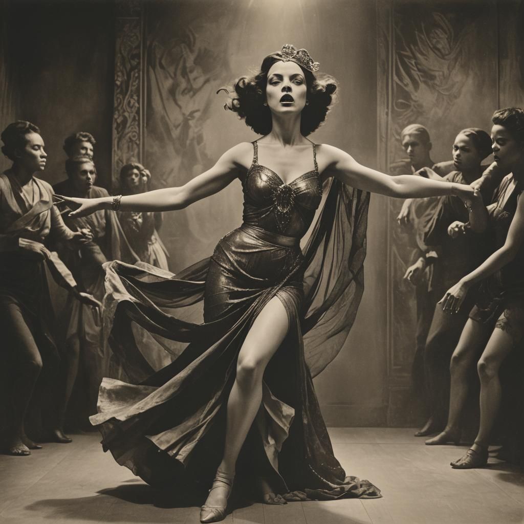Salome's Dance: Vintage Photography in Dark Academia Style