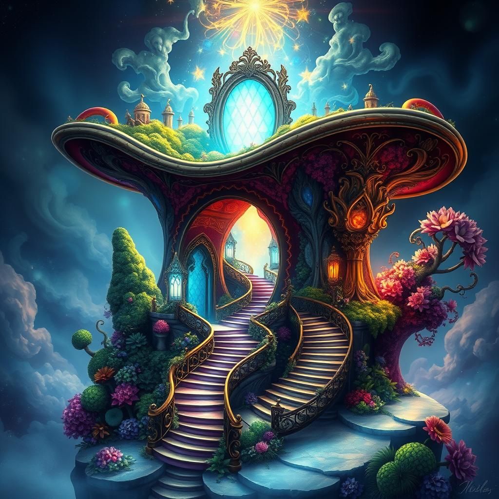 Ornate Top Hat Portal to a Whimsical World