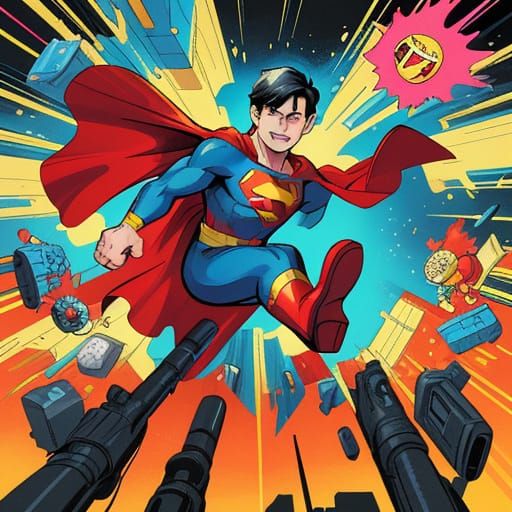 Superman in a Plastic Blister Pack: A Humorous Comic Book Co...