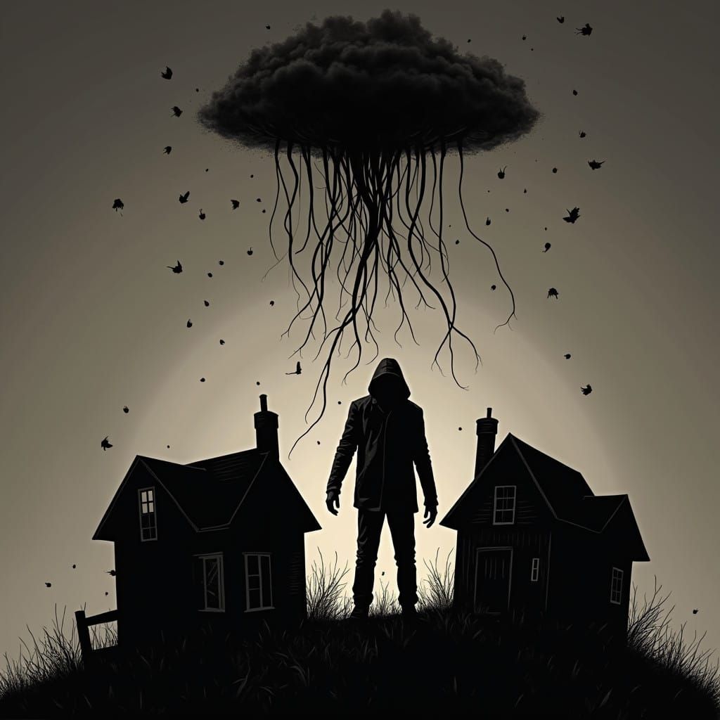 Eldritch Horror Unfurls from the Clouds in a Haunting Black ...