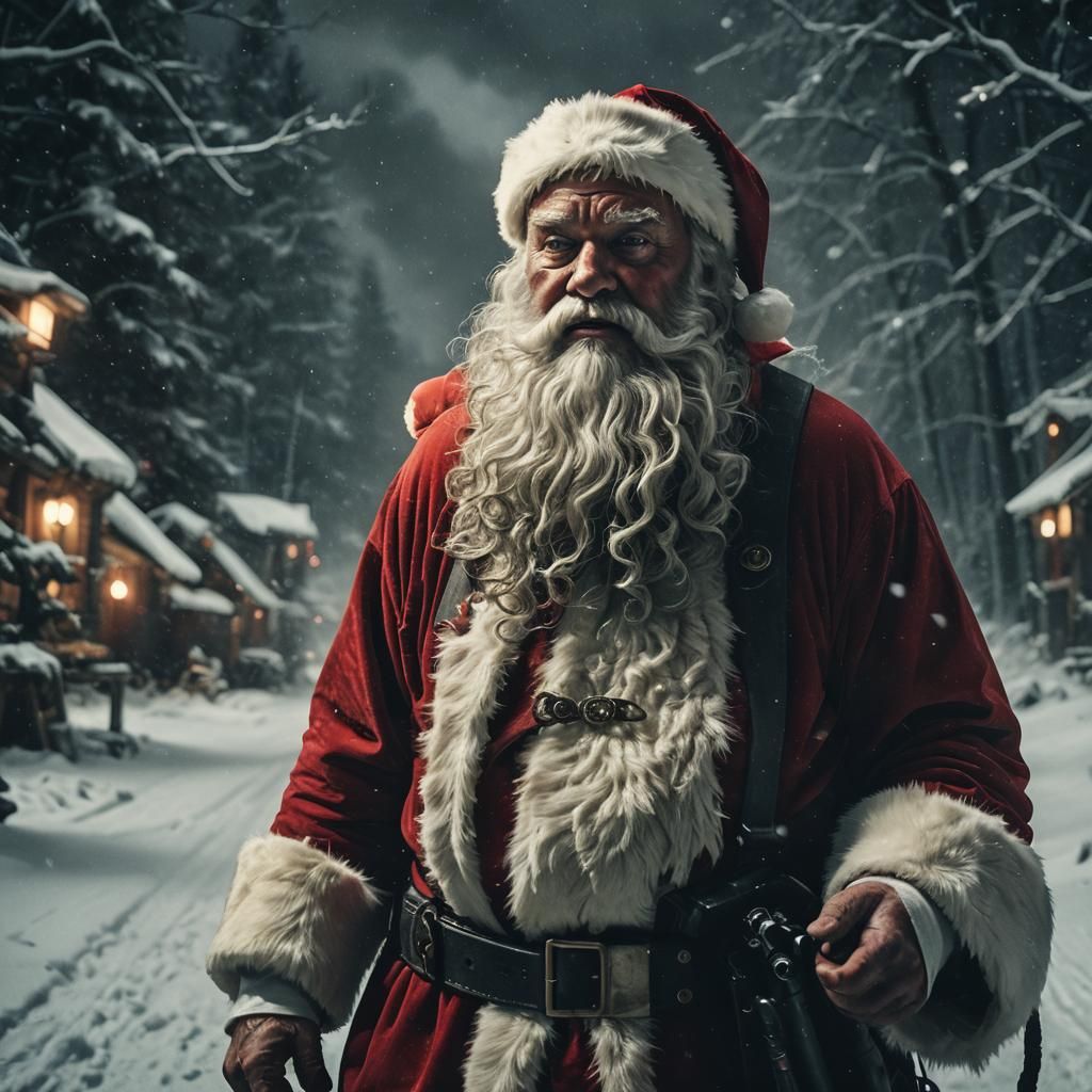 Cinematic Santa Claus Film Still