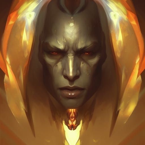 Demonic Eldridge Heartless Portrait in Hyperdetailed Style