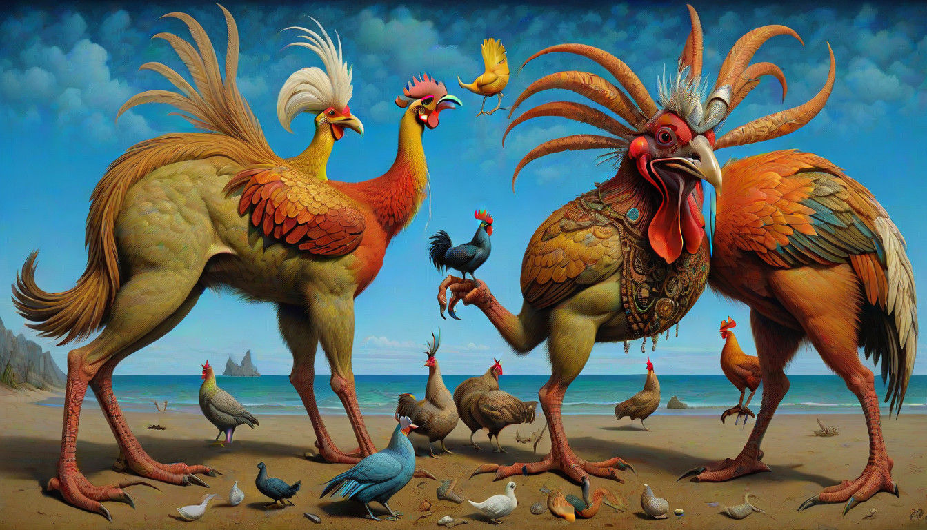 CRYPTID AYAHUASCA CHICKENS ON THE BEACH OF BOGOMIL'S ISLAND