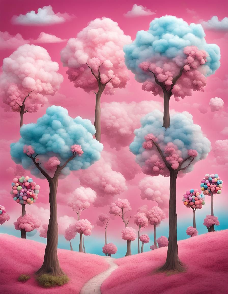 Candy Land: A Whimsical, Colorful, Digital Illustration