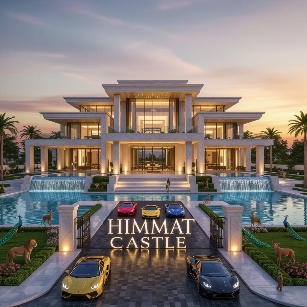 Luxury Himmat Castle at Sunset