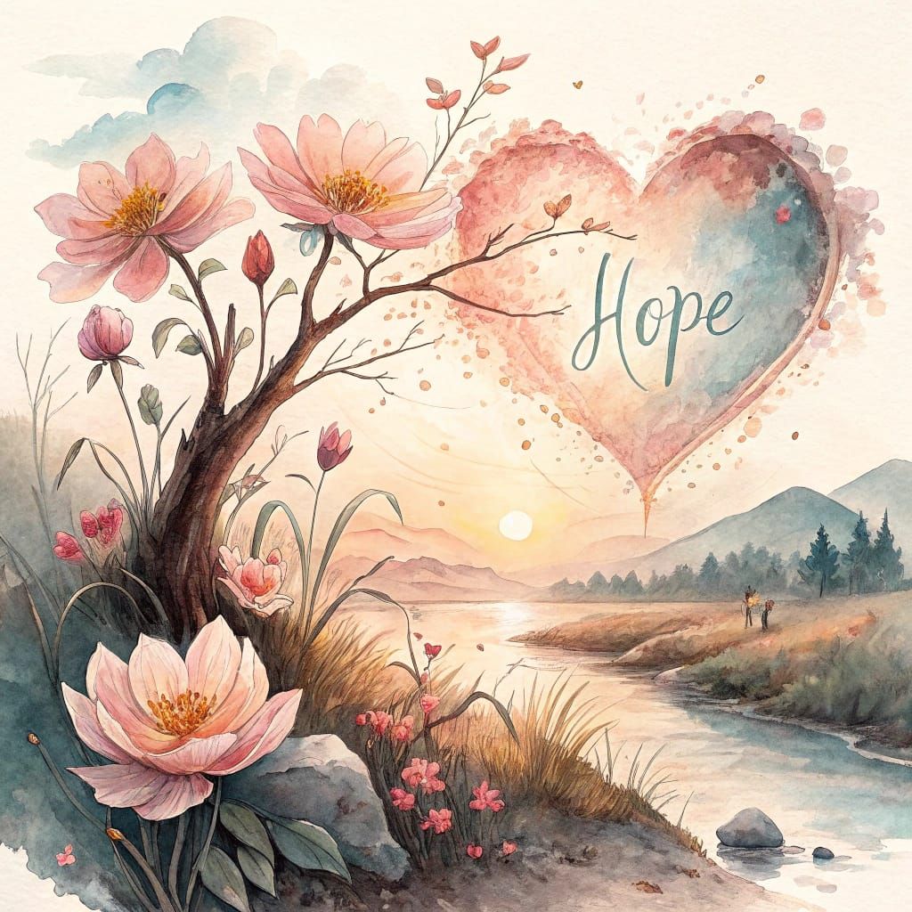 Hope Blooms in the Heart of Love