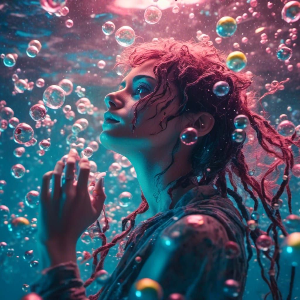 Underwater Cyberpunk Bedroom Dreamscape