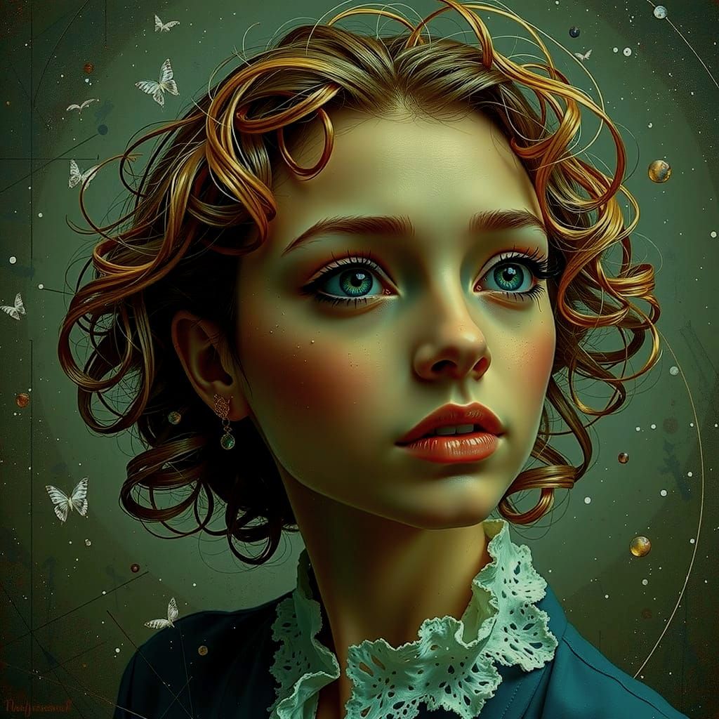 Abstract Swirling Forms Representing Complex Motion