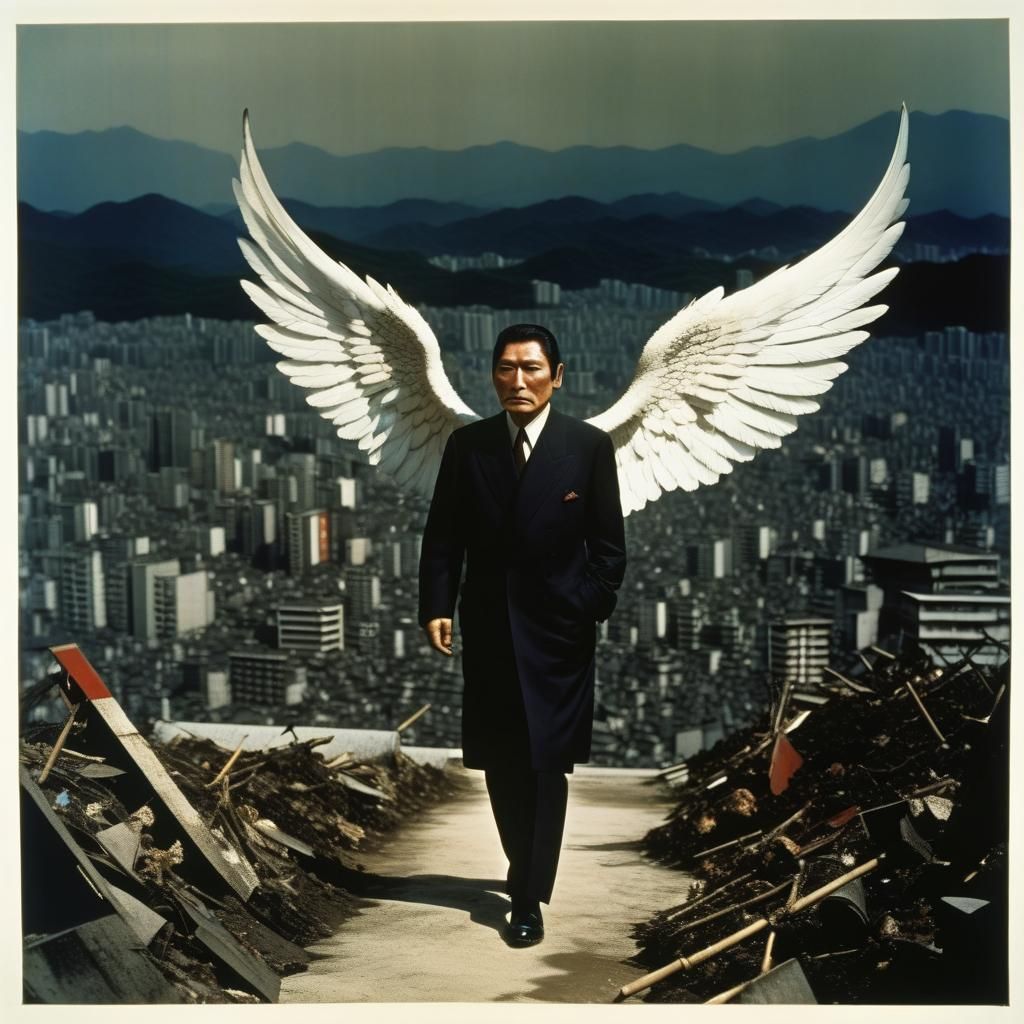 Takeshi Kitano as Angel of Death in Wasteland