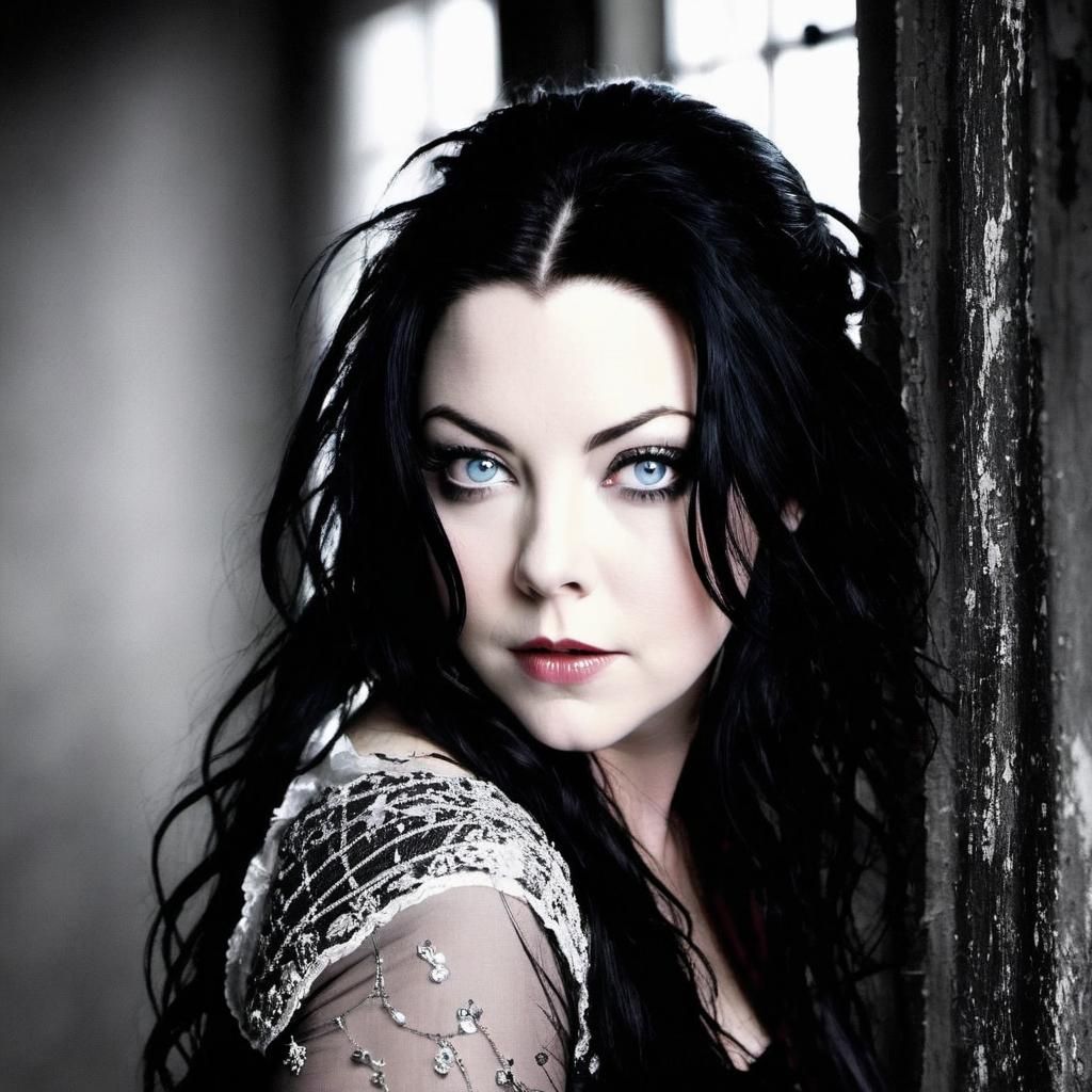 Ethereal Gothic Portrait Inspired by Rock Music