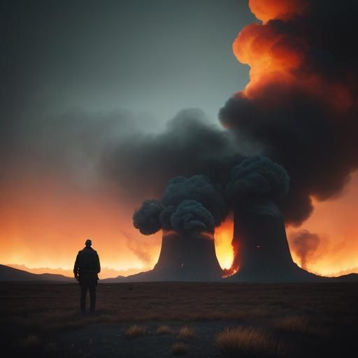 Shadar-Kai Parents Protect Home in Fiery Landscape