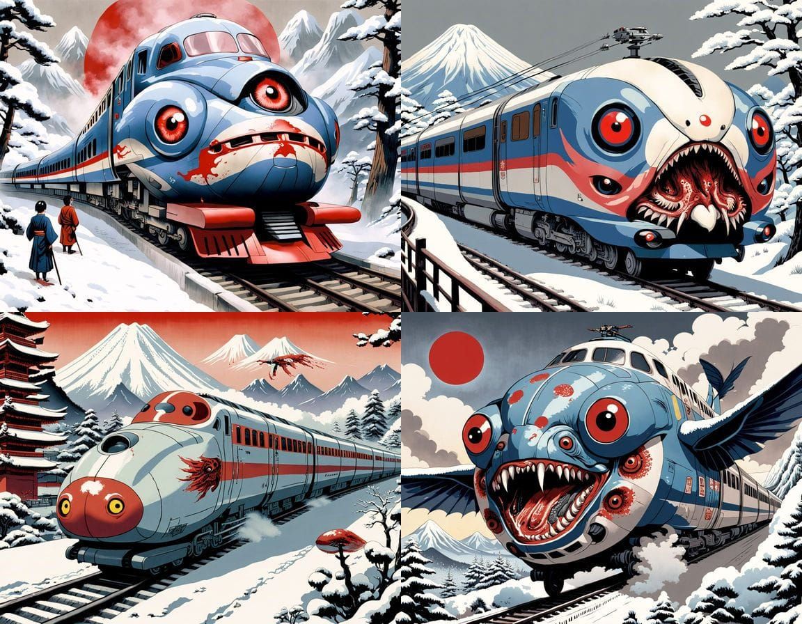 Surreal Japanese Horror Train Wreck