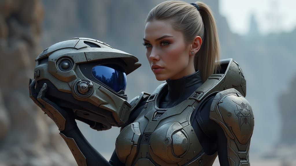 Loona in Halo Spartan Armor Concept Art