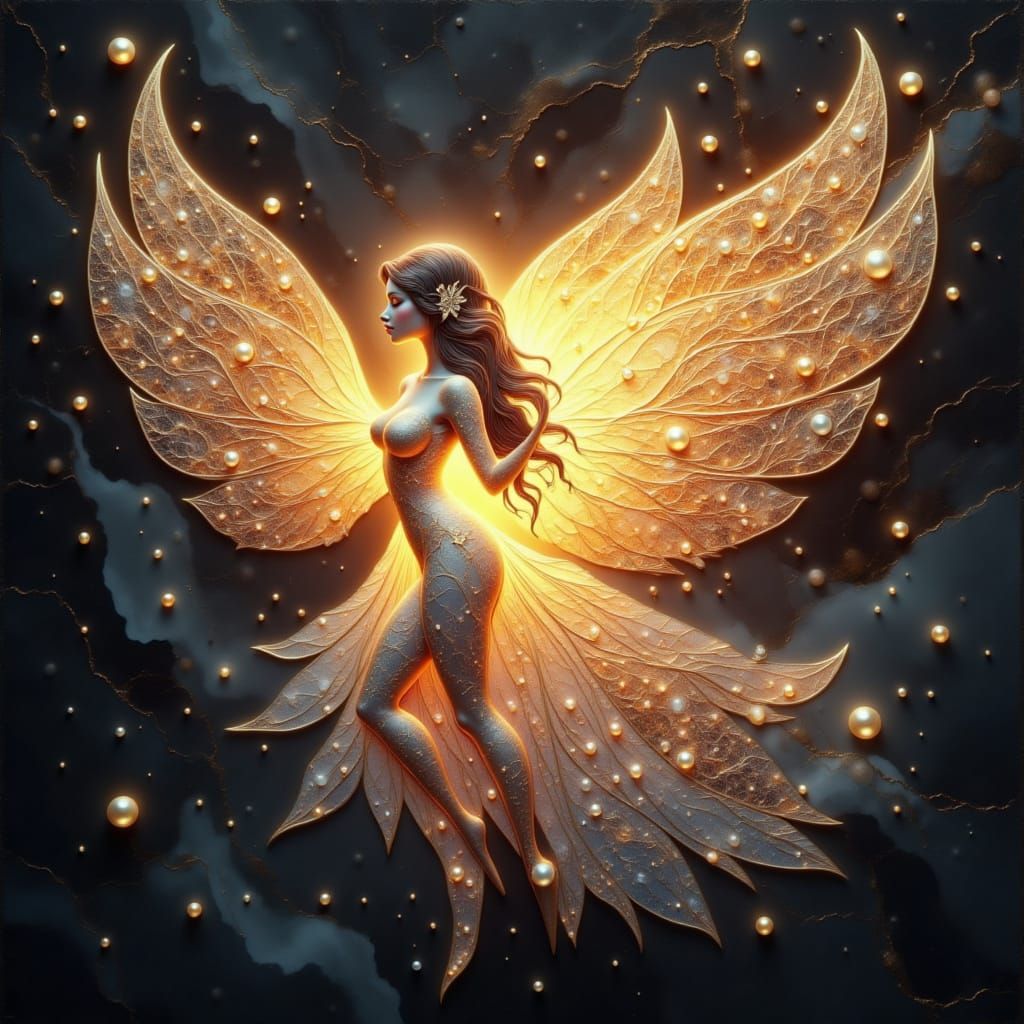 Celestial Anime Goddess Radiates Ethereal Beauty