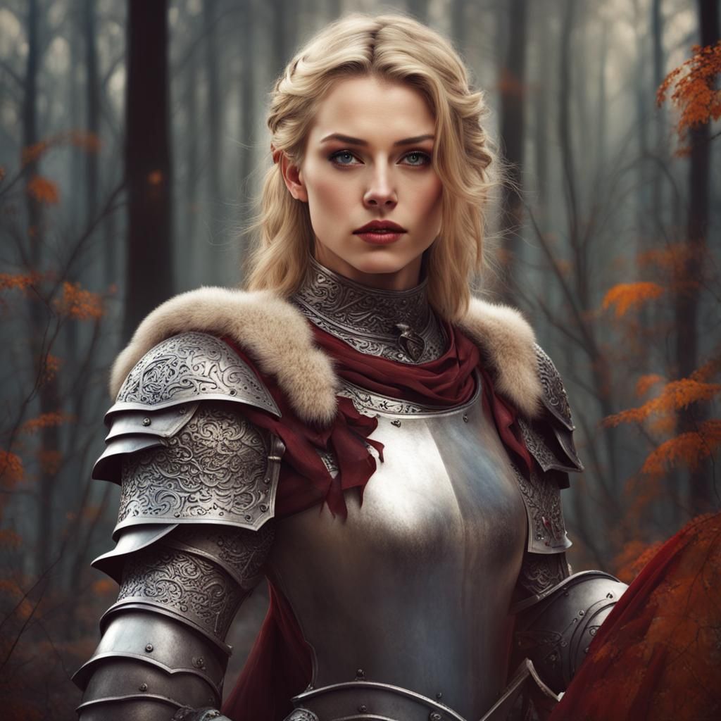 Fairytale Female Knight in Shining Armor