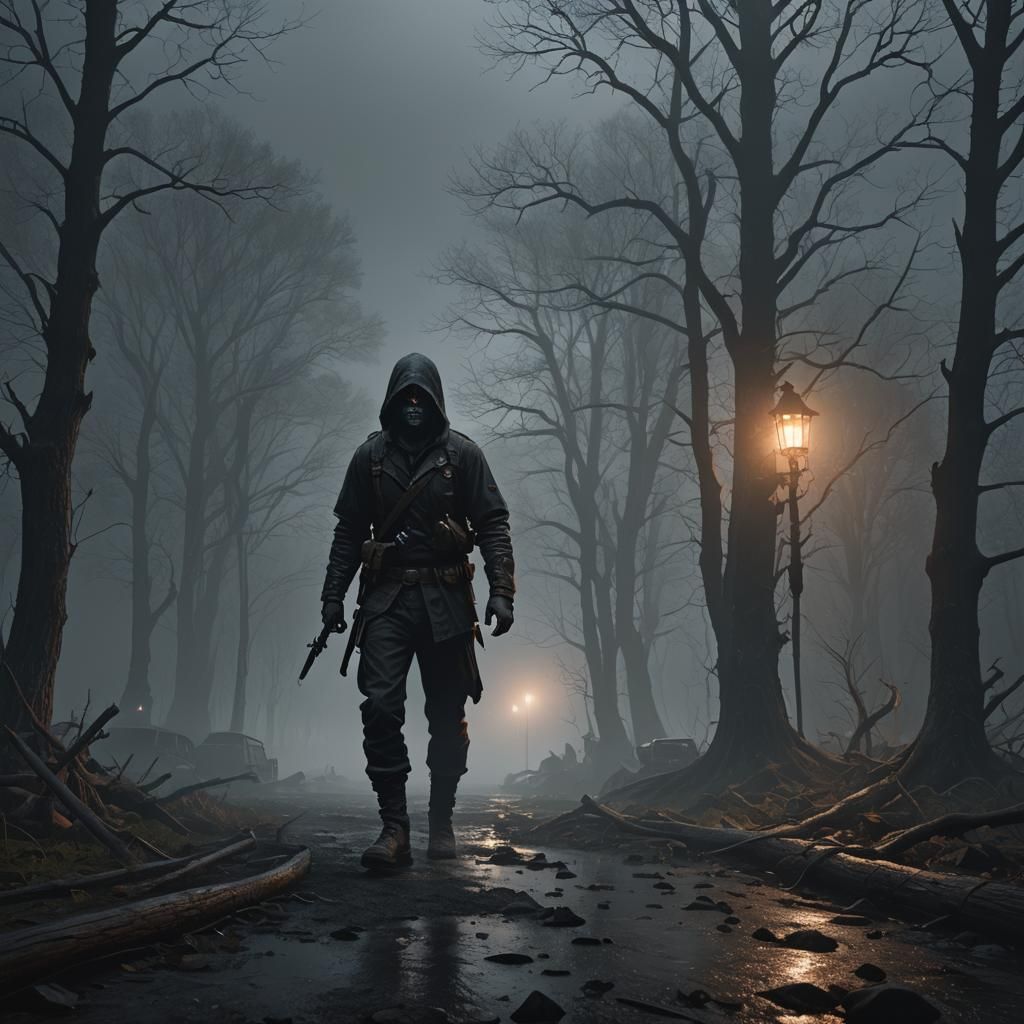 Realistic Disappointment in Gloomy Digital Art