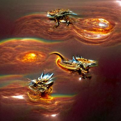 Dragons Swim Through Metallic Hydrogen on Jupiter