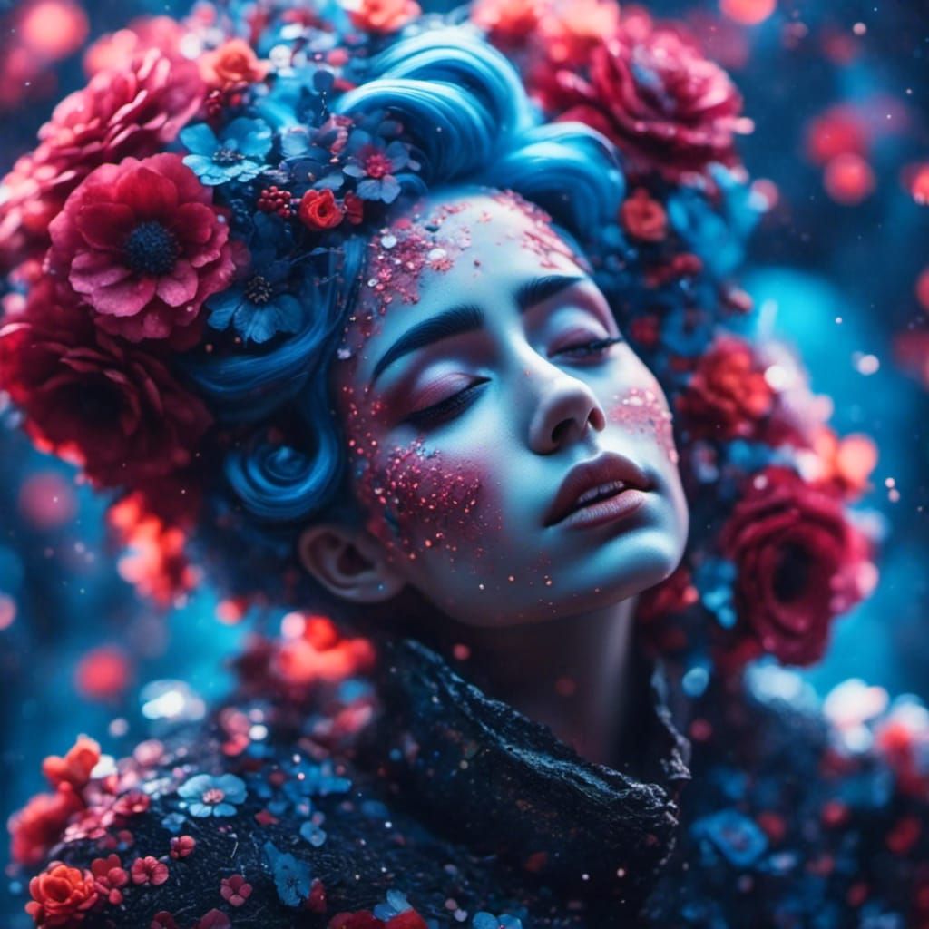 Dark Fantasy Composition with Intricate Detail