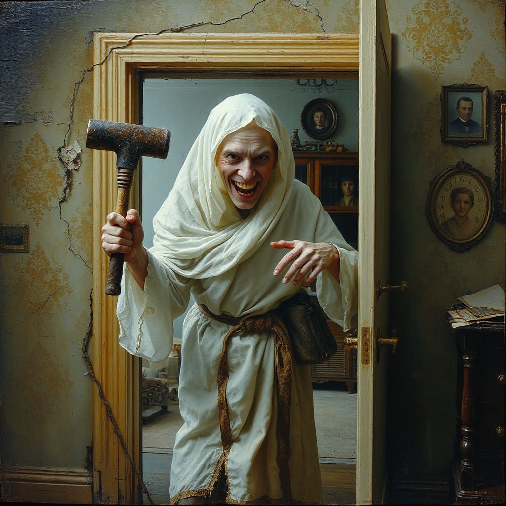 Ethereal Poltergeist Unleashes Chaos in Haunted Abode