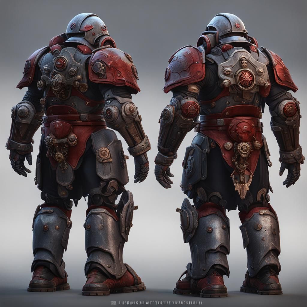 Crimson Fist Nun in Power Armor
