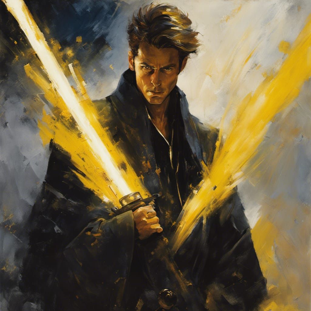 Nate Grey as Jedi Knight in Cosmic Art