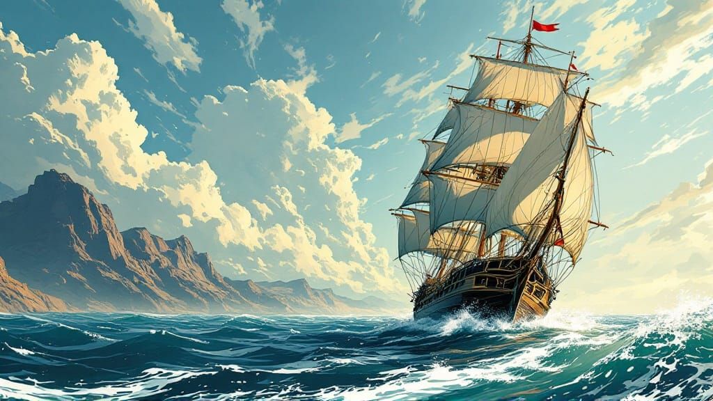 Freedom Sails Across the Endless Blue
