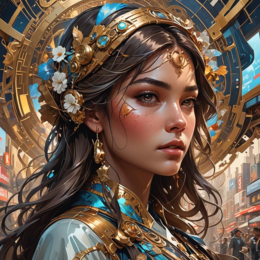 Marketing Funnel Evolution: AI-Powered Digital Art