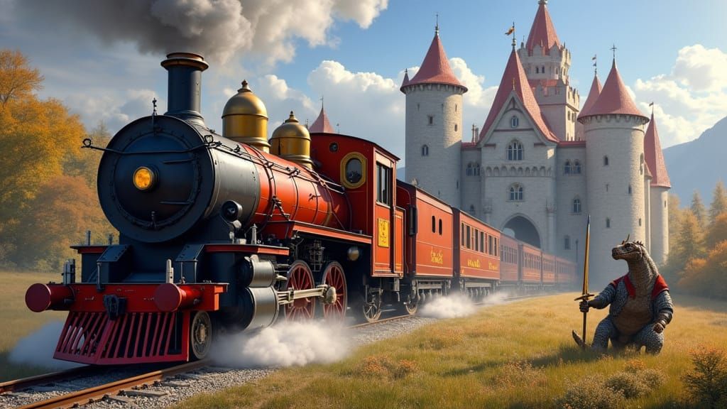 Time-Traveling Express Arrives at Medieval Castle