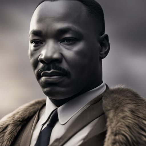 MLK Portrait in High Resolution Concept Art