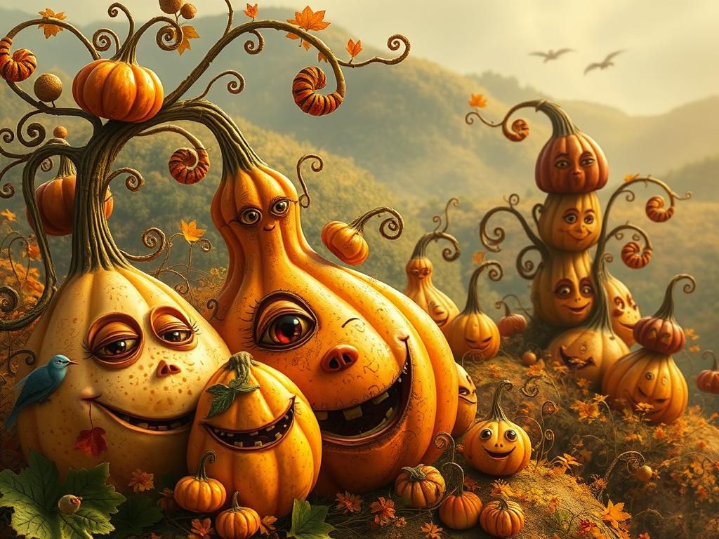 Crazy pumpkin village
