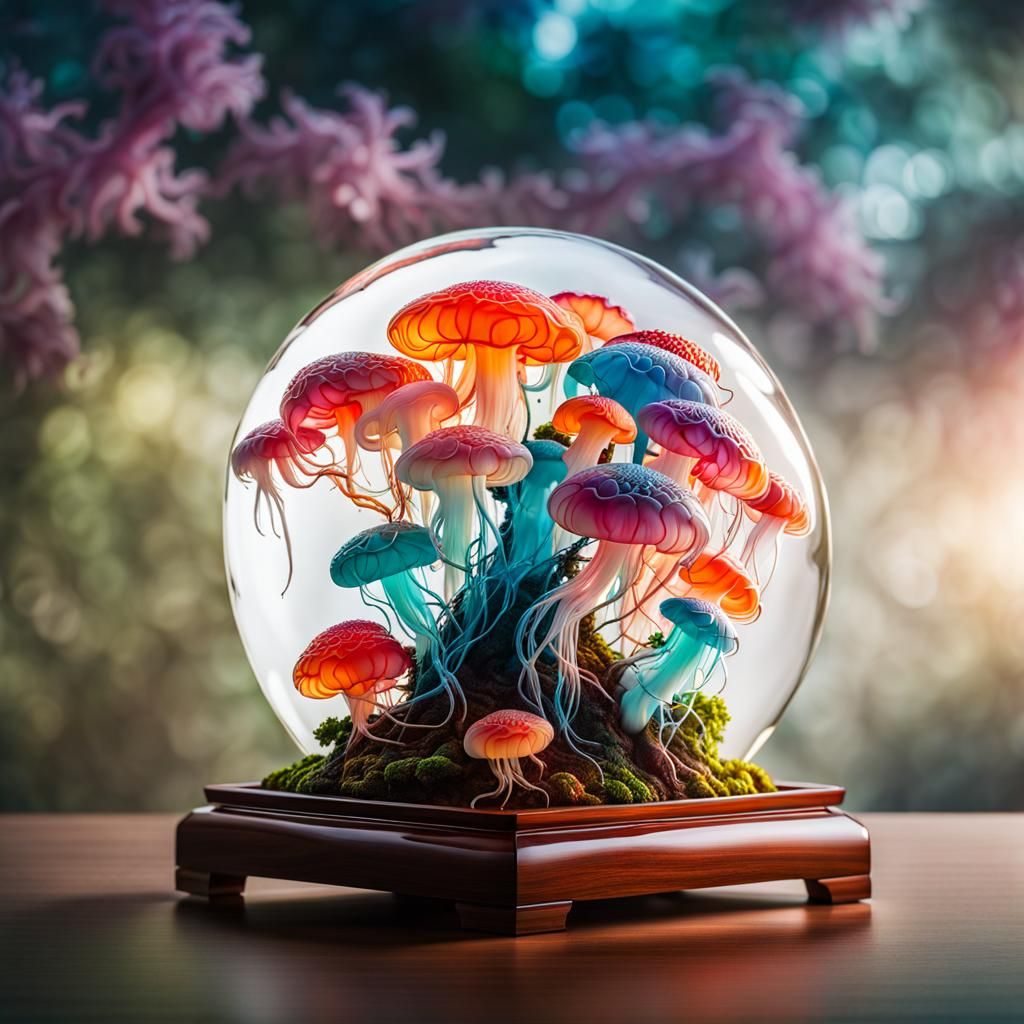jellyfish bonsai tree bubble