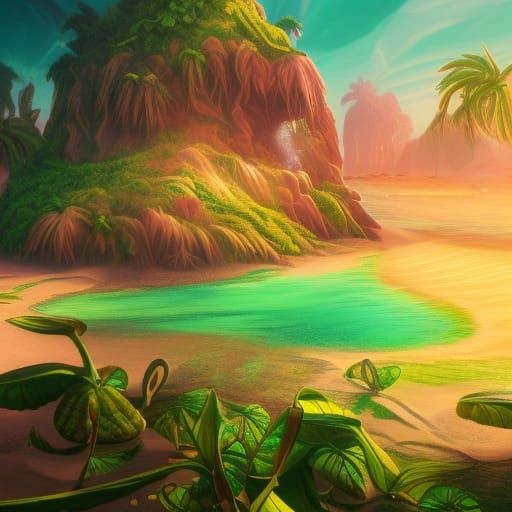 Mojito Beach: A Fantastical Colorful Paradise