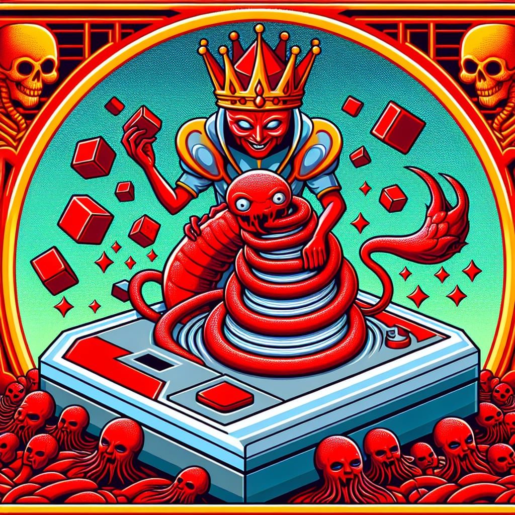 Surreal Zhroombata Grinding the Red Queen