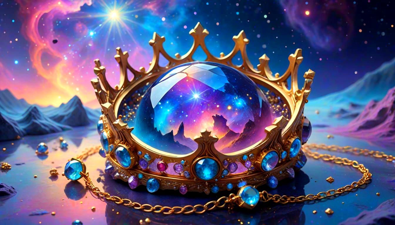 Ethereal Jewelry Kingdom in a Celestial Dreamscape