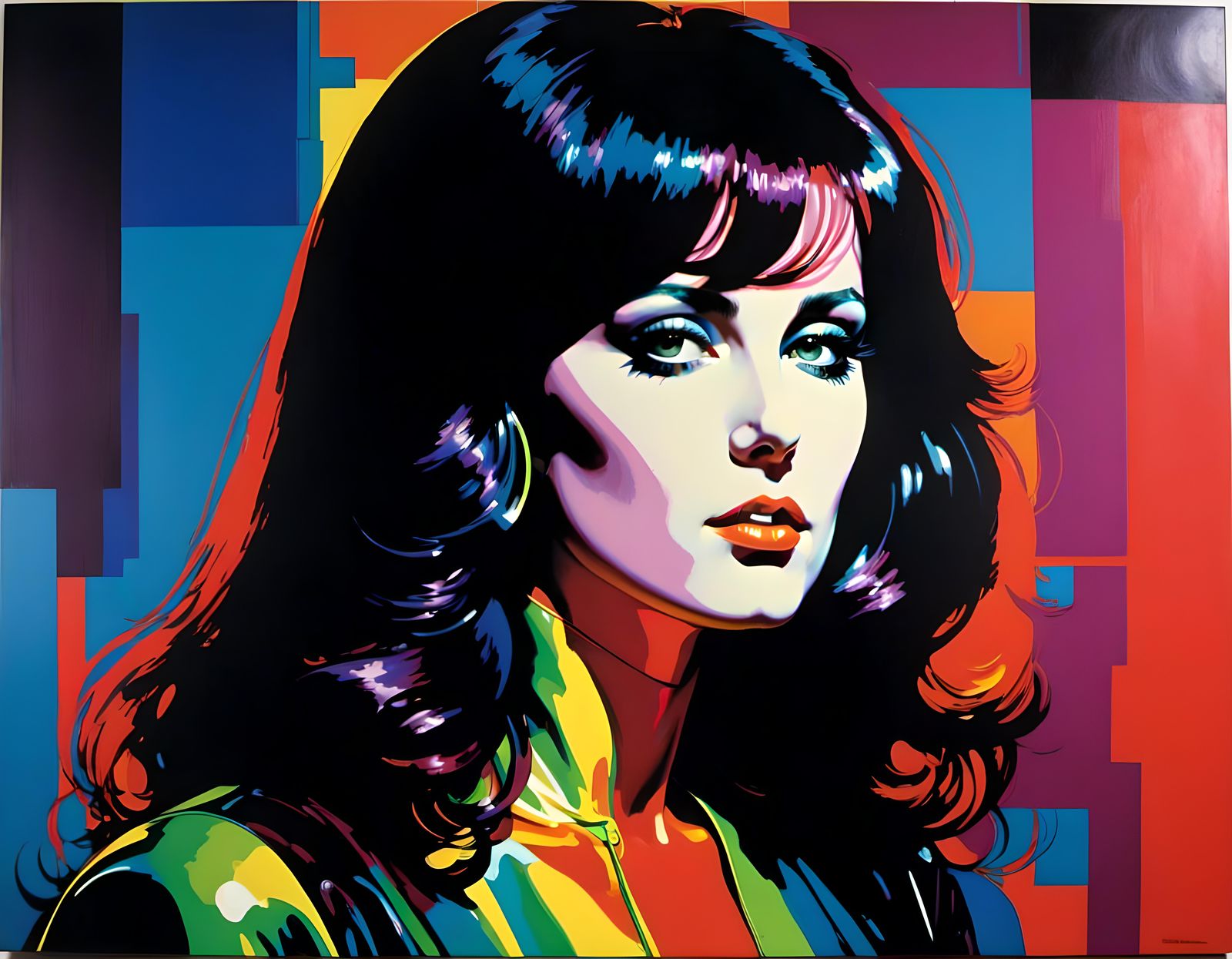 Futureshock - Andy Warhol painting of Grace Slick