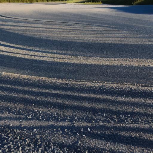 Shadows on Multilevel Gravel Surface