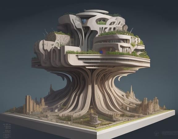 Symbiotic Harmony: The Modern Anthill, Maquette/Modellum.