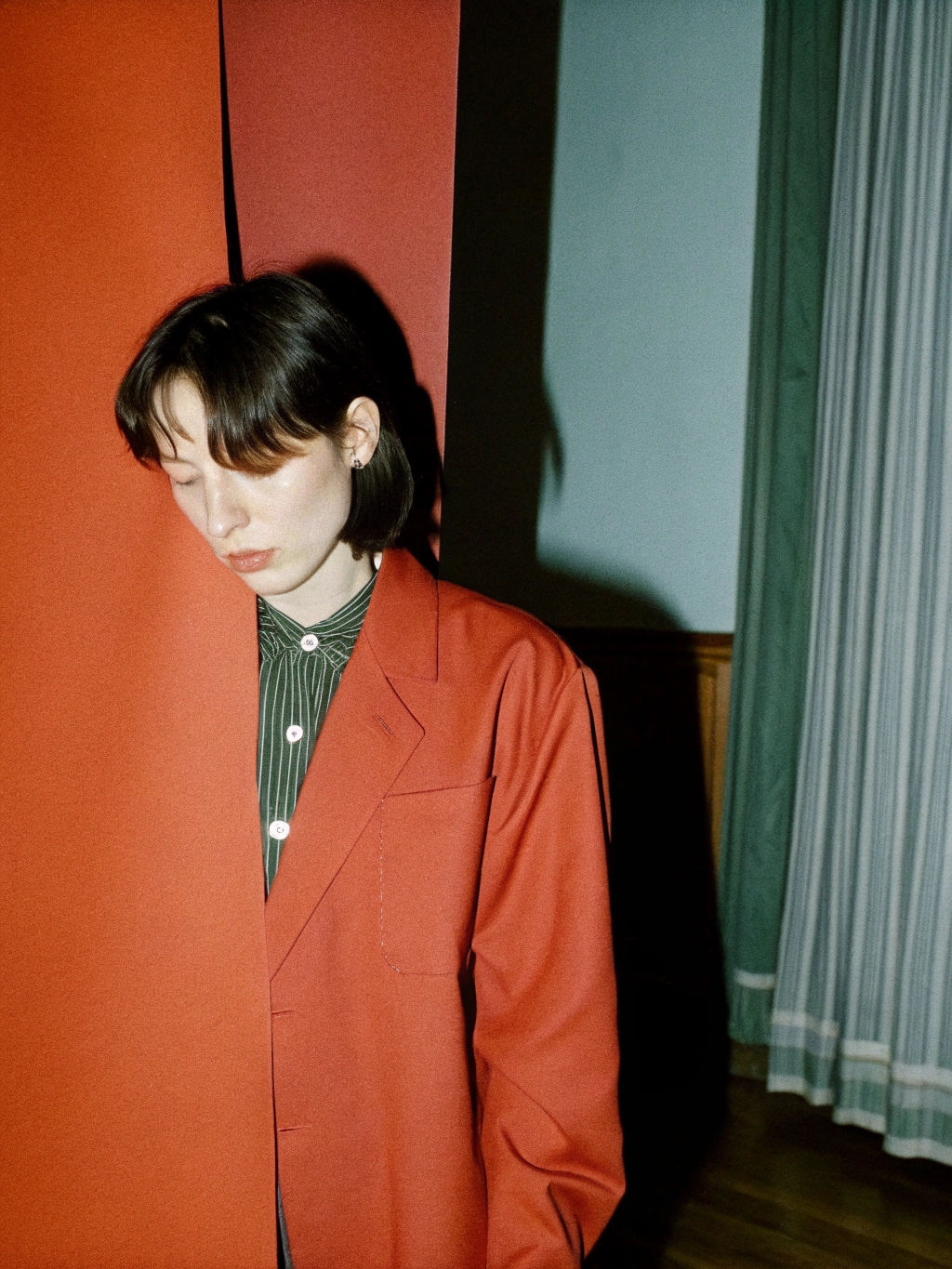 Minimalist Collage Portrait in Black and White